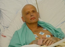 Alexander Litvinenko in the hospital.