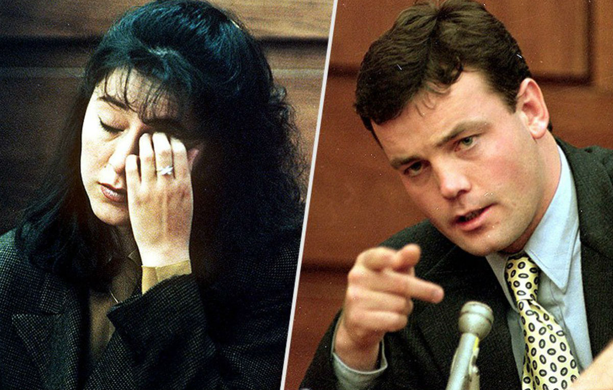 Lorena and John Bobbitt, photos from the trial. 