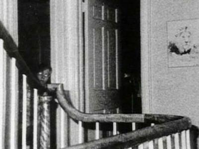 The supposed "demon boy", photograph taken at a séance in the Amityville house