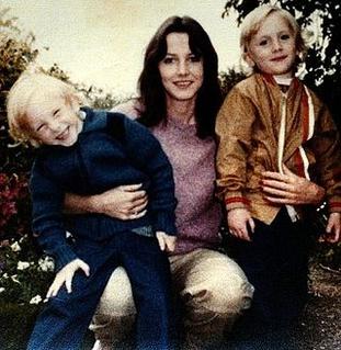 Sheila Caffell with her sons, Nicholas and Daniel