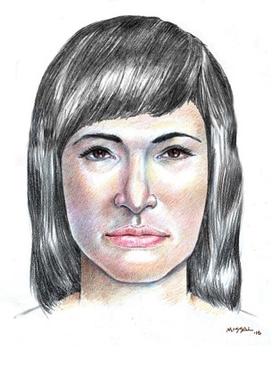 Reconstruction of the face of the unidentified Isdal woman.